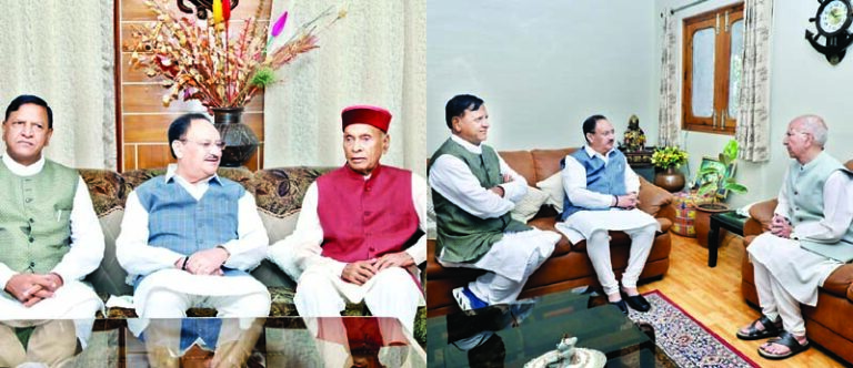 विधानसभा चुनाव को लेकर क्या भाजपा कर रही बड़ी तैयारी, प्रेम कुमार धूमल-शांता कुमार से मिले JP नड्डा
