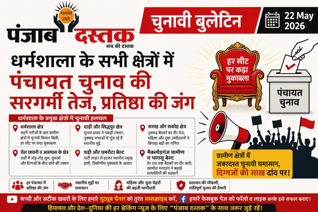 धर्मशाला पंचायत चुनाव 2026: सभी क्षेत्रों में कांटे की टक्कर