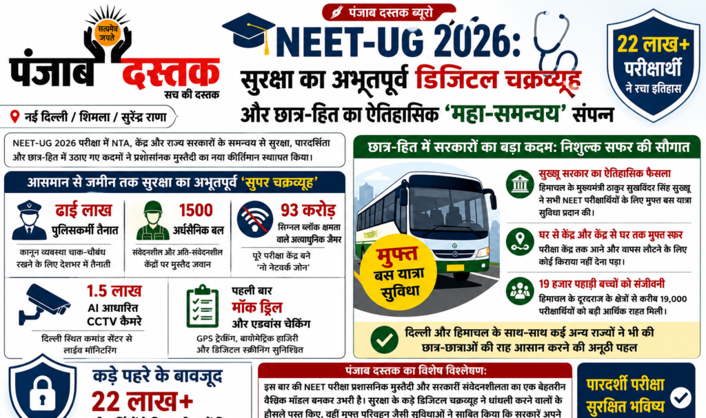 NEET UG 2026: कड़ी सुरक्षा के बीच 22 लाख छात्रों ने दी परीक्षा