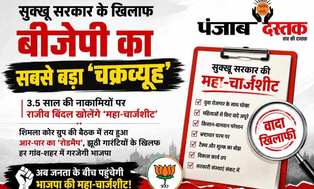 सुक्खू सरकार के खिलाफ बीजेपी की महा-चार्जशीट पर राजीव बिंदल का बड़ा ऐलान