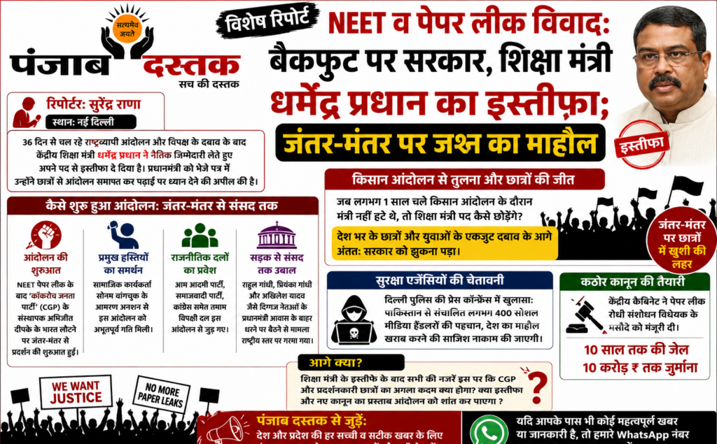 NEET विवाद: धर्मेंद्र प्रधान के इस्तीफे पर सियासत तेज