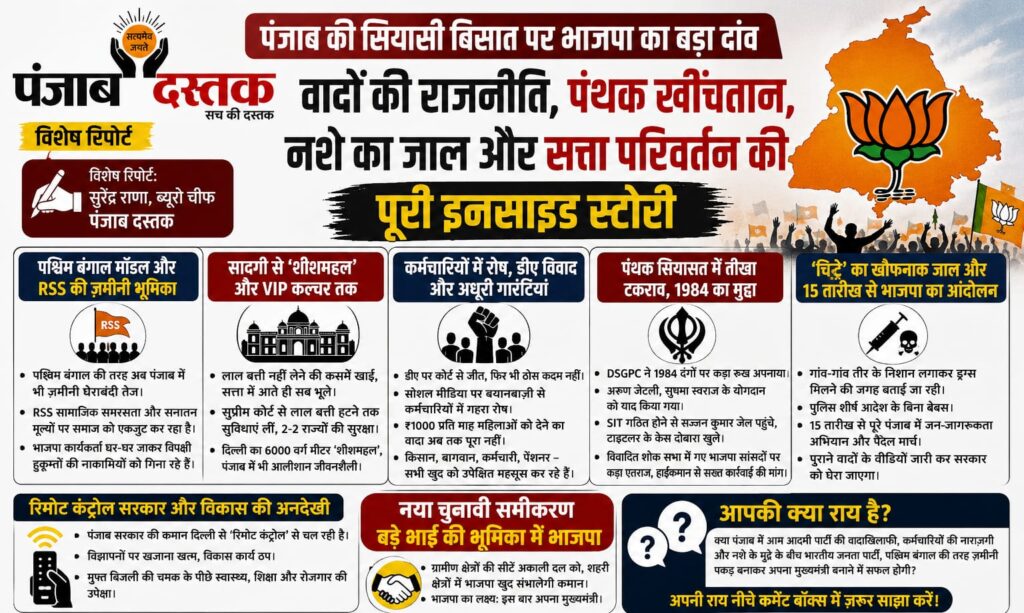 पंजाब की राजनीति में BJP और AAP के बीच चुनावी मुकाबला