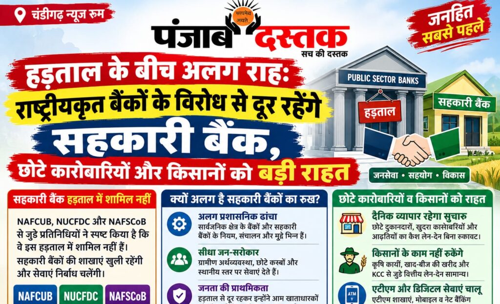 सहकारी बैंक हड़ताल से दूर, किसानों और कारोबारियों को राहत