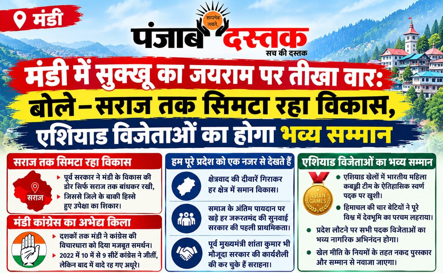 बल्ह के कंसा मैदान में जनसभा को संबोधित करते सीएम सुखविंद्र सिंह सुक्खू