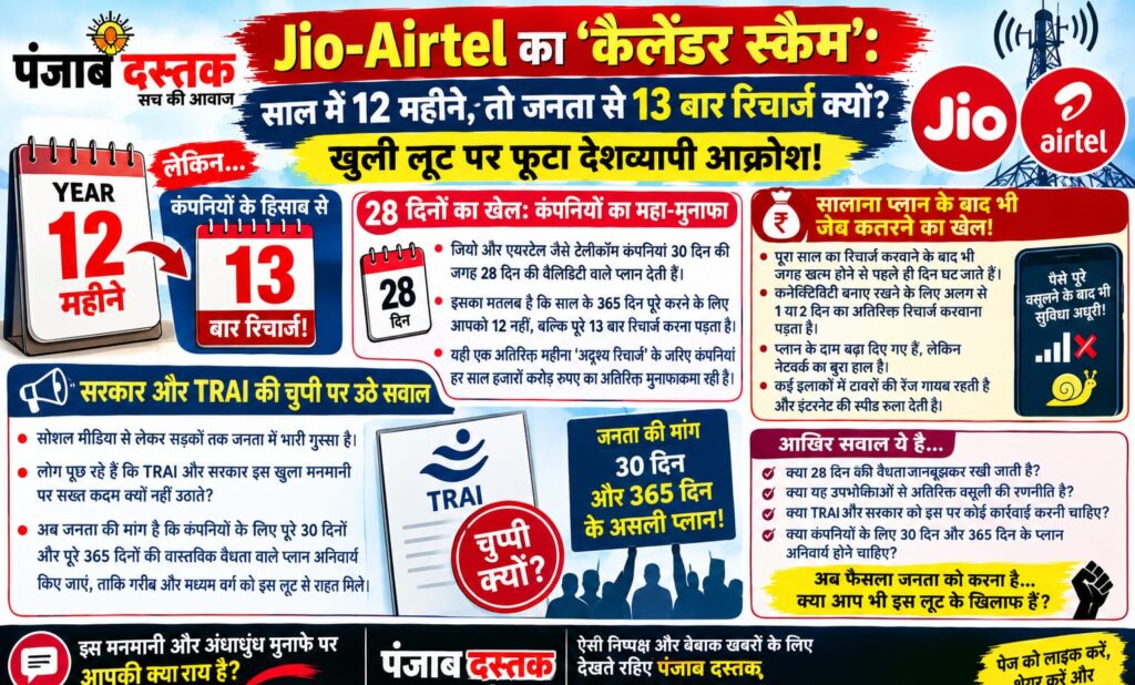 Jio Airtel 28 दिन रिचार्ज और 13वीं बार रिचार्ज का मुद्दा