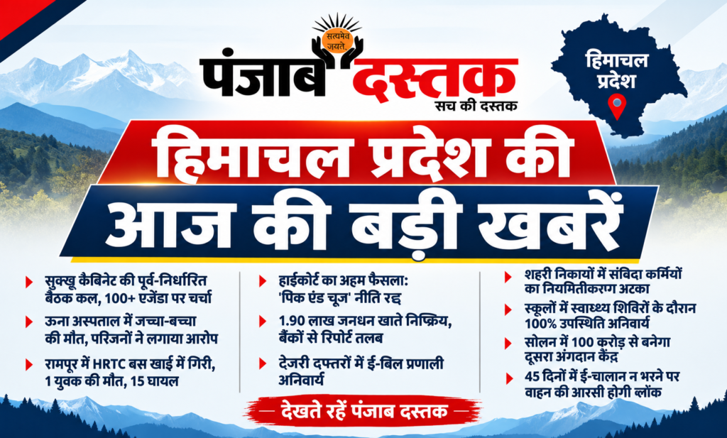 हिमाचल प्रदेश की ताजा खबरें और सुक्खू कैबिनेट की बैठक