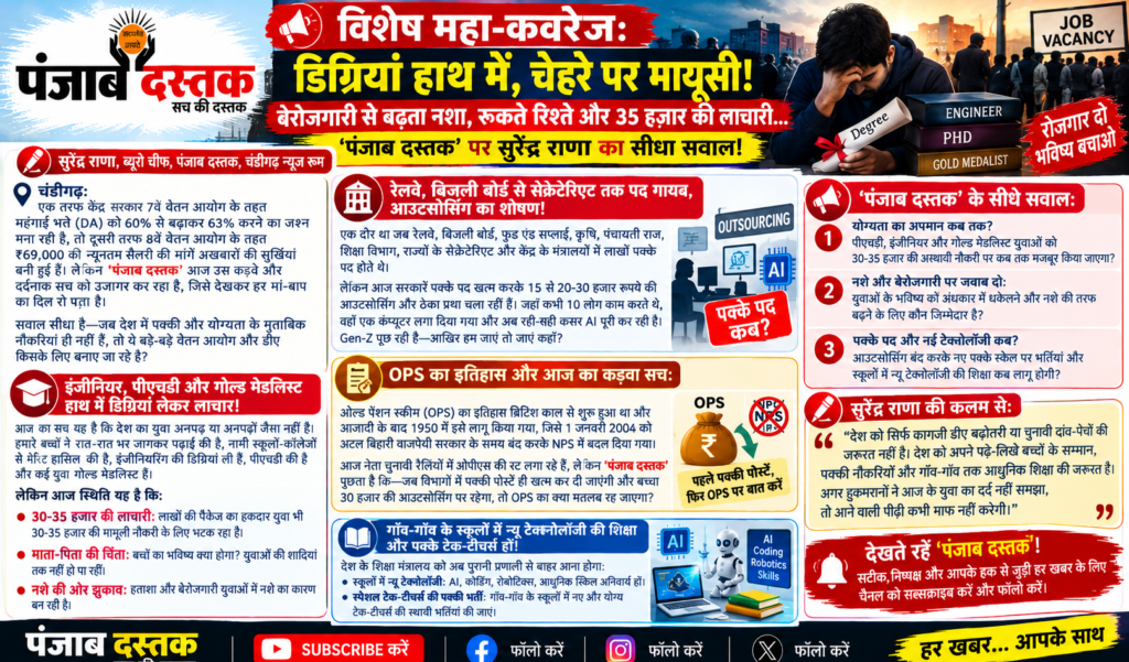 डिग्रियां लेकर नौकरी की तलाश में भटकते पढ़े-लिखे युवा